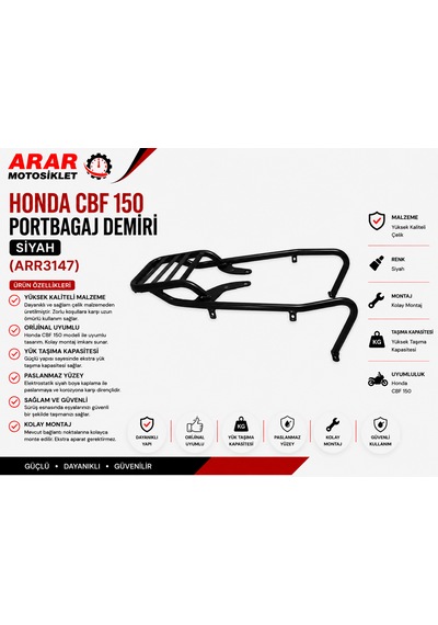 Honda Cbf 150 Portbagaj Demiri-arr3147