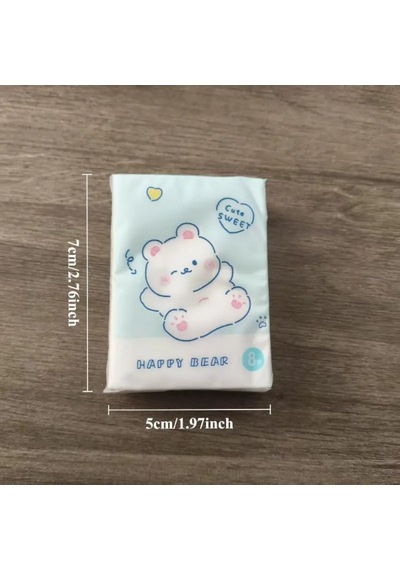 Veraura Lifestyle Sevimli Figürlü Çocuk Mendili 9'lu Paket Sarı