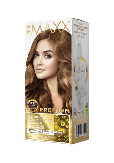 Premıum Yarı Kit Set Saç Boyası 8.37 Sahra