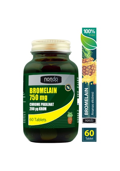 Nondo Bromelain 750mg & Krom Pikolinat 60 Tablet
