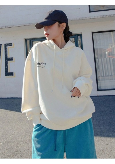Altamira Unisex Destiny Baskılı Oversize Kapşonlu Sweatshirt 001