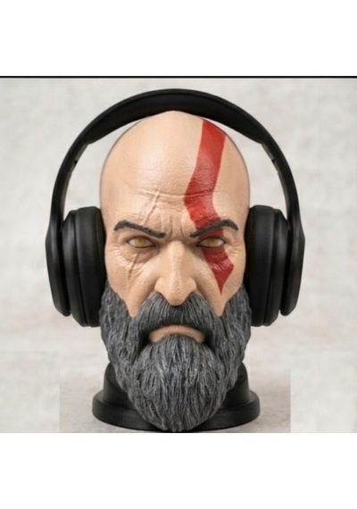 Happy3dworld Sparta Savaşçısı Büst Kulaklık Standı, 3d Baskı Antik Yunan Dekor