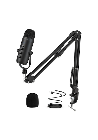 Profesyonel Youtuber Oyun Mikrofon Set Çok Amaçlı Kondenser Mikrofon Takçalıştır Podcast Yayın Kayıt