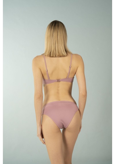 Estiva Luplu Straplez Bikini Takımı - Pudra Çok Renkli