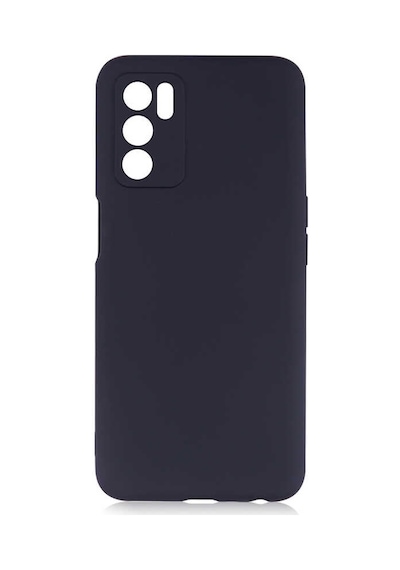 Noktaks - Oppo A16 Uyumlu - Kılıf Mat Soft Esnek Premier Silikon Kapak - T18847 - Siyah Siyah