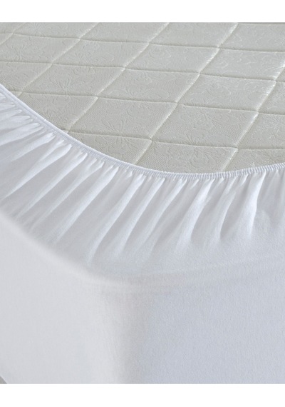 Micro Fitted Su Geçirmez Sıvı Geçirmez Yatak Koruyucu Yatak Alezi Beyaz