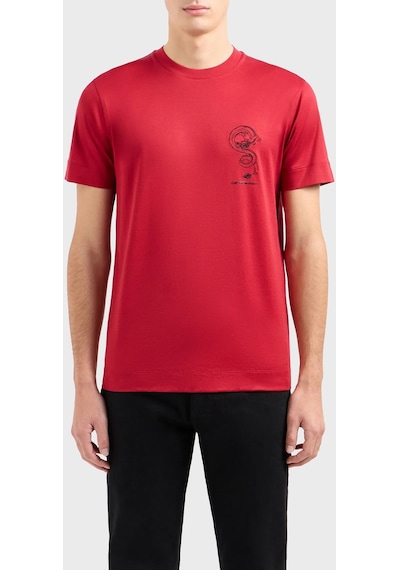 Emporio Armani Erkek T Shirt Em000009 Af10017 M5003 Kırmızı