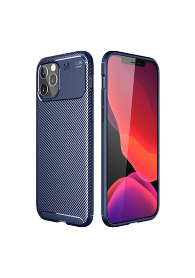 Apple Uyumlu iPhone 12 Pro Kılıf Zore Negro Silikon Kapak Lacivert