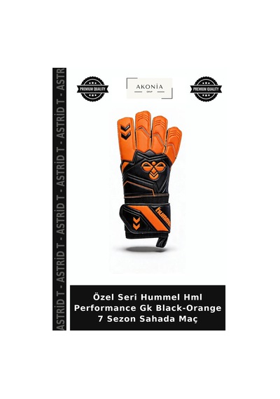 Astrid T Özel Seri Hummel Hml Performance Gk Black-orange 7 Sezon Sahada Maç Siyah - Turuncu