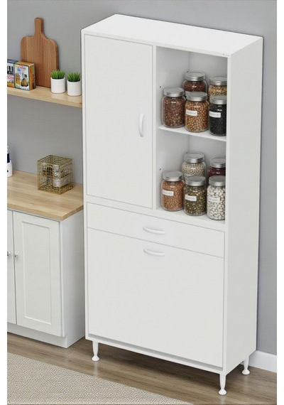 Eliusta Liora Beyaz Çok Amaçlı Banyo Dolabı 90 Cm Genişliğe Sahip 90x171x32,5 Cm Üç Sepetli 2 Raflı Dolap Beyaz Eliusta Liora Beyaz Çok Amaçlı Banyo Dolabı 90 Cm Genişliğe Sahip 90x171x32,5 Cm Üç Sepetli 2 Raflı Dolap Beyaz