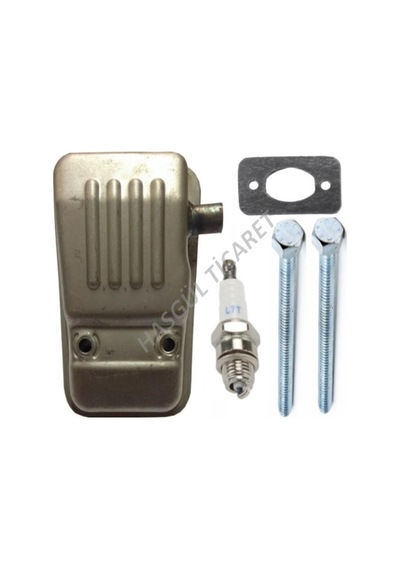 Hsgl Motorlu Tırpan Olemac 753 Egzoz Conta Saplama Vida Buji Set N11.1416