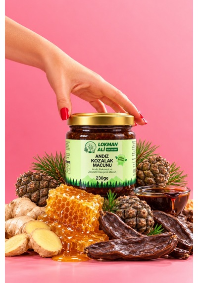 Andız Kozalak Macunu 230 Gr Andız Pekmezi Ve Zencefil Karışımlı Bitkisel Macun, Glikoz İçermez - 939739020
