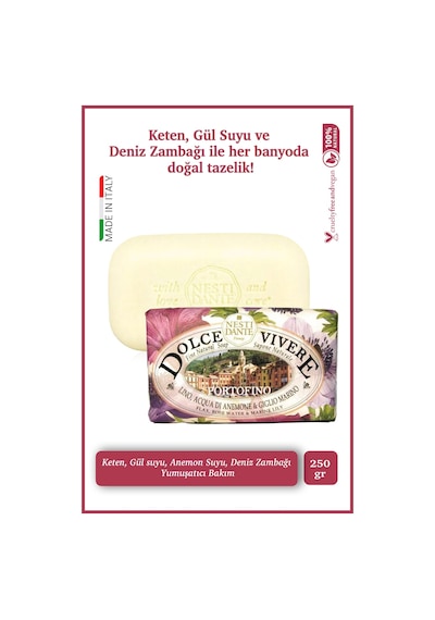 Nesti Dante Sabun Dolce Vivere Portofino Vegan Bakım 250 G