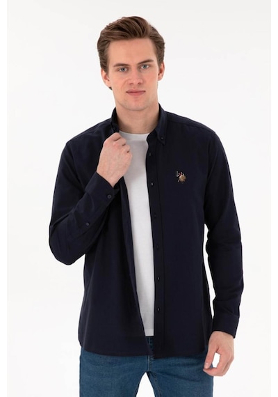 U.S. Polo Assn. Enzogl026y Lacivert Erkek Gömlek Pu-8956 XL