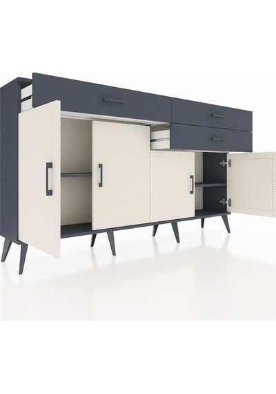 Arges Konsol 2 Raflı 3 Çekmeceli 4 Kapaklı 176x30x99 Antrasit-aytaşı/antrasit Aytası/antrasıt - Antrasıt Arges Konsol 2 Raflı 3 Çekmeceli 4 Kapaklı 176x30x99 Antrasit-aytaşı/antrasit Aytası/antrasıt - Antrasıt