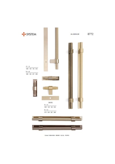 System Mobilya Kulbu Gold Renk 320mm Kulp Sy8772 0320 Gl-gl Çok Renkli