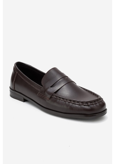 Luvishoes Luvi Shoes Valıa Kahverengi Cilt Hakiki Deri Kadın Loafer Ayakkabı Kahverengi