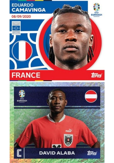 Almanya Euro 2024 Avrupa Şampiyonası Match Attax- 18 Adet Futbolcu Sticker Paketi 108 Adet Sticker