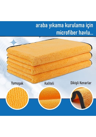 Alpars Süper Emici Microfiber Araç Yıkama Ve Kurulama Bezi 40x70 Sarı Alpars Süper Emici Microfiber Araç Yıkama Ve Kurulama Bezi 40x70 Sarı
