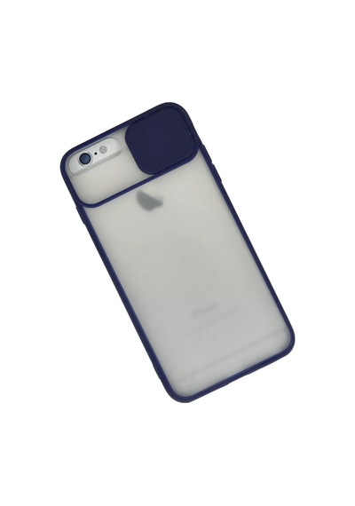 Newface Apple Apple iPhone Uyumlu  6 Plus Kılıf Palm Buzlu Kamera Sürgülü Silikon - Lacivert