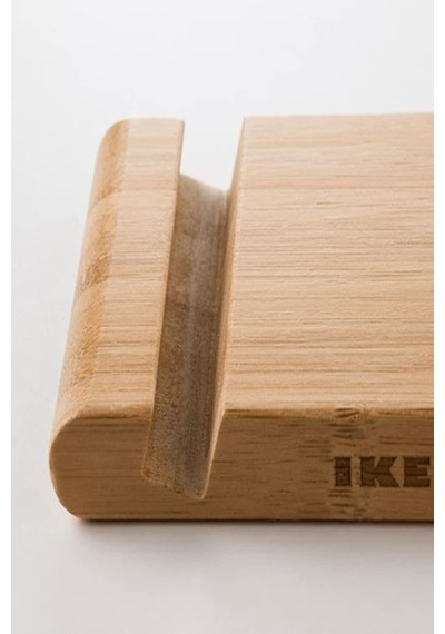 Ikea Bergenes Ahşap Bambu Cep Telefonu Ve Tablet Tutucu Stand