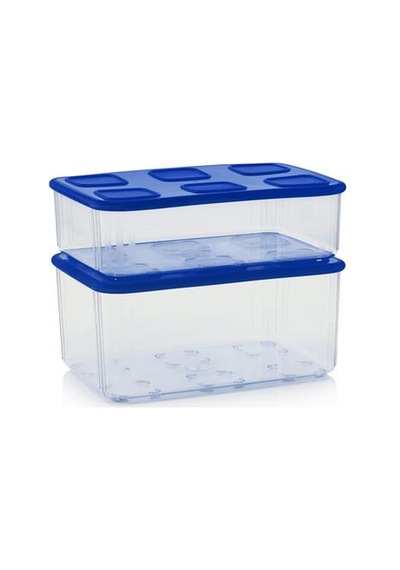 Tupperware Şeffaf Kap 2'li Set 1.62L ve 2.53L