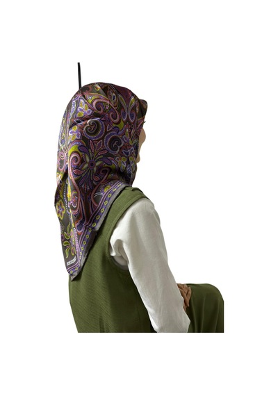 Armine Sura İpek Eşarp -2025/2026 -9421 Koyu Gri