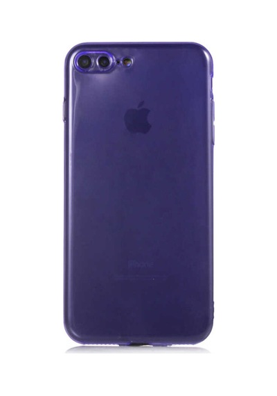 Apple Uyumlu iPhone 7 Plus Kılıf Zore Mun Silikon-Mor