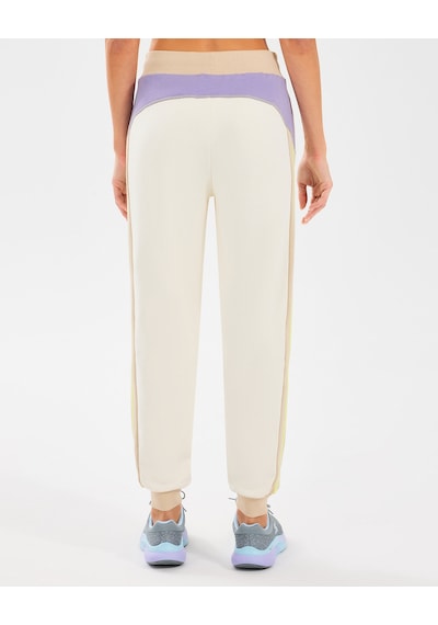 Skechers W Diagonal Lw Fleece Jogger Sweatpant Kadın Off White Eşofman Altı S2510048-102 Off White Beyaz