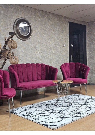 Zafir Papatya Çay Seti Koltuk Takımı Krom Sivriltme Ayak, Balkon, Salon, Ofis, Cafe Koltuk Takımı Bordo Zafir Papatya Çay Seti Koltuk Takımı Krom Sivriltme Ayak, Balkon, Salon, Ofis, Cafe Koltuk Takımı Bordo