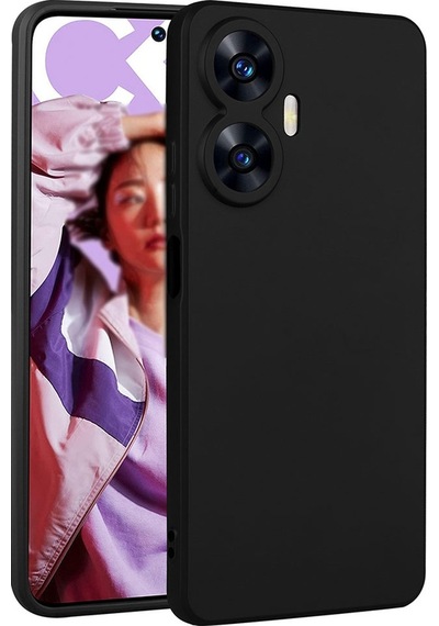 Realme C55 Kılıf Zore Premier Silikon Kapak Siyah