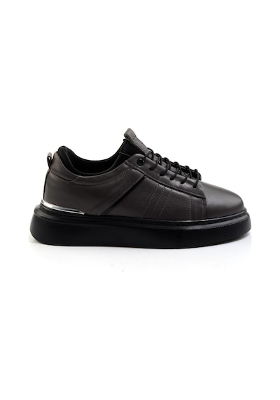 Gri Hakiki Deri Erkek Sneaker E01082010403 Gri