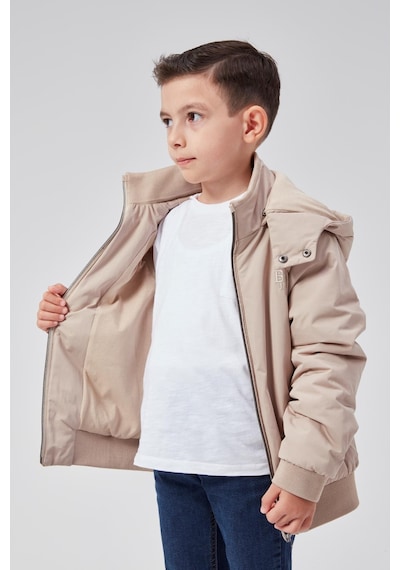Benitto Kids Erkek Çocuk Kapüşonlu Mevsimlik Ceket 51313 Bej