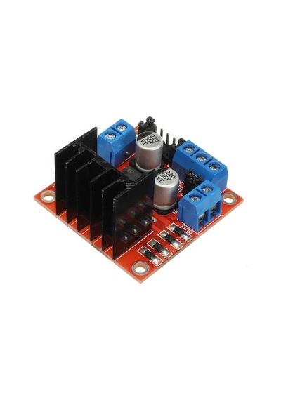 L298N Çift Motor Sürücü Kartı - Voltaj Regülatörlü