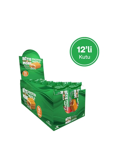 Bite&more Protein Waffle 55 Gram X 12 Adet Tiramisu