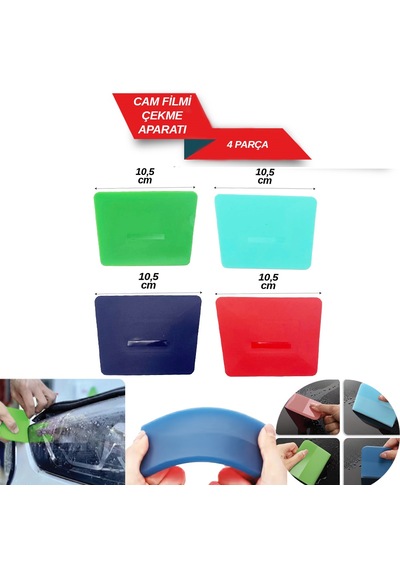 Cam Filmi Folyo Ppf Çekme Aparatı Ragle Seti Dörtlü Set Br1245026
