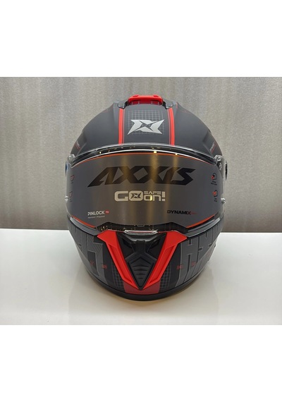 Axxıs Kask Hawk Evo Sv Type Studıo B5 Mat Kırmızı/siyah Kırımızı/siyah