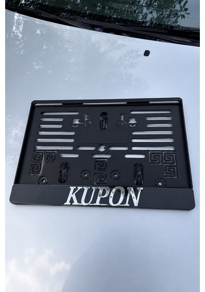 Kupon Krom Yazılı Motor Plakalık G001
