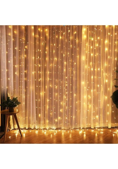 Lumenn 8 Modlu Fişli İp Perde Led Işık-Led Aydınlatma