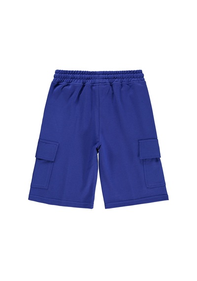 Civil Boys Basic Kargo Cepli 10-13 Yaş Kapri - Mavi Saks Mavi