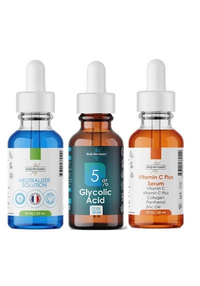 Doğum Lekesi Giderme Glikolik Asit %5 Set Glikolik Asit Peelingi 90 Ml