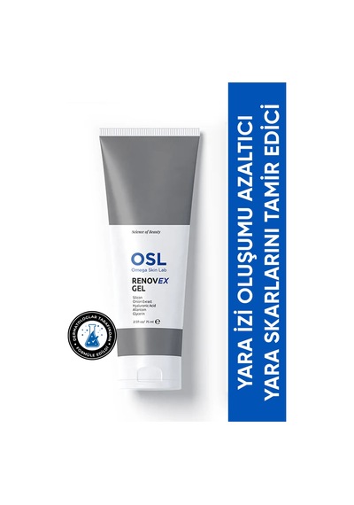 OSL Omega Skin Lab Yara Oluşumu Azaltıcı Ve Oluşan Yara Skarlarını Tamir Edici Renovex Gel 75 ML