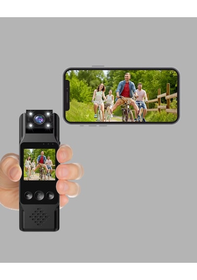 180 Döner Lensli Mini Kamera 1080p Full Hd Hareket Algılama 1200mah 37395449