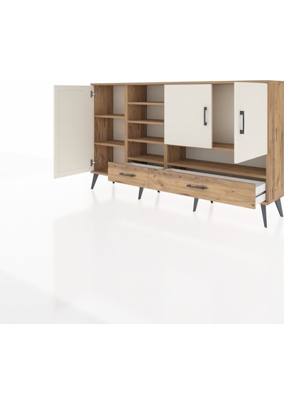 Arges Konsol 8 Raflı 2 Çekmeceli 3 Kapaklı 176x30x99 Çam-aytaşı/çam Aytası/atlas Çam - Atlas Çam Arges Konsol 8 Raflı 2 Çekmeceli 3 Kapaklı 176x30x99 Çam-aytaşı/çam Aytası/atlas Çam - Atlas Çam