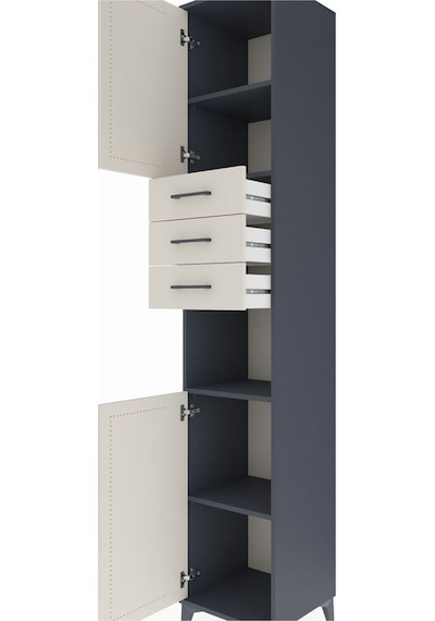 Hyperion Dolap 4 Raflı 3 Çekmeceli 2 Kapaklı 44x44x243 Antrasit-aytaşı Antrasit Hyperion Dolap 4 Raflı 3 Çekmeceli 2 Kapaklı 44x44x243 Antrasit-aytaşı Antrasit