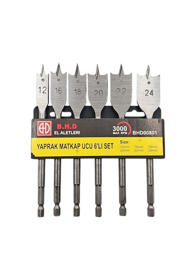 Fixonic B.h.d Bhd000801 6'lı Yaprak Matkap Ucu Seti 12-16-18-20-22-24mm