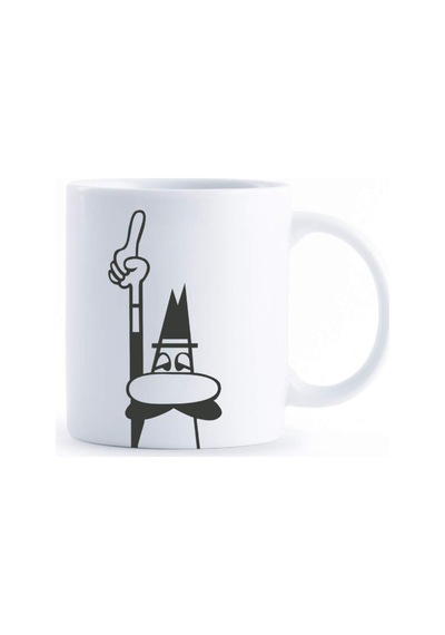 Bialetti - Kupa - Mug - 250ml - Bialetti İkonik Bıyıklı Adam Desenli - Porselen Sku: Smg8690010205490 Acı Kahve