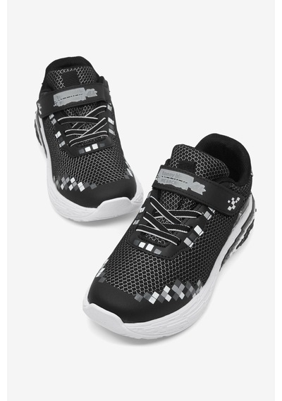 Tonny Black Rahat Kalıp Nefes Alabilen Cırtlı Işıklı-ışıksız Sneaker Çocuk Unisex Siyah Sneaker Tbtmkd050
