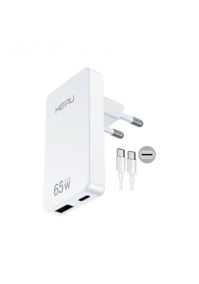 Hp-c36 65 Watt Gan Şarj Adaptörü 100 Cm Kablo 2-port Fast Charger