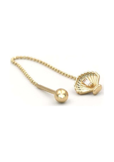 Baget Taşlı İstiridye Tragus Küpe